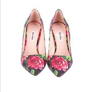 Authentic Miu Miu Floral Pumps w/Original Box